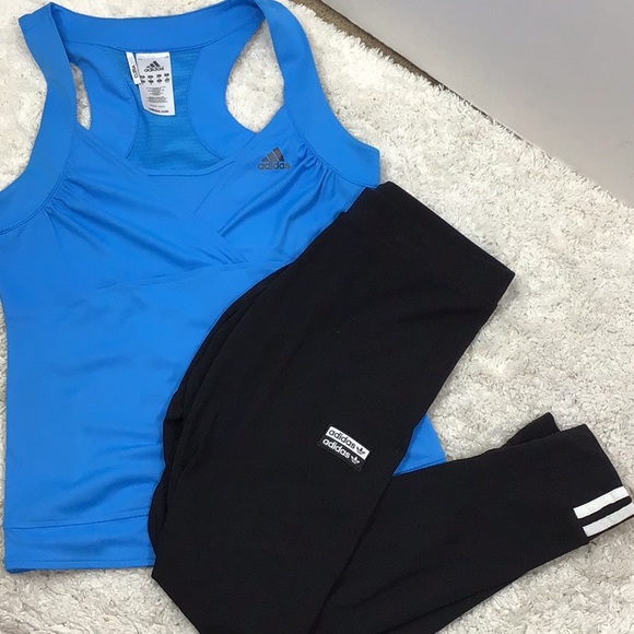 adidas Pants - Adidas 2pc set athletic top and leggings M